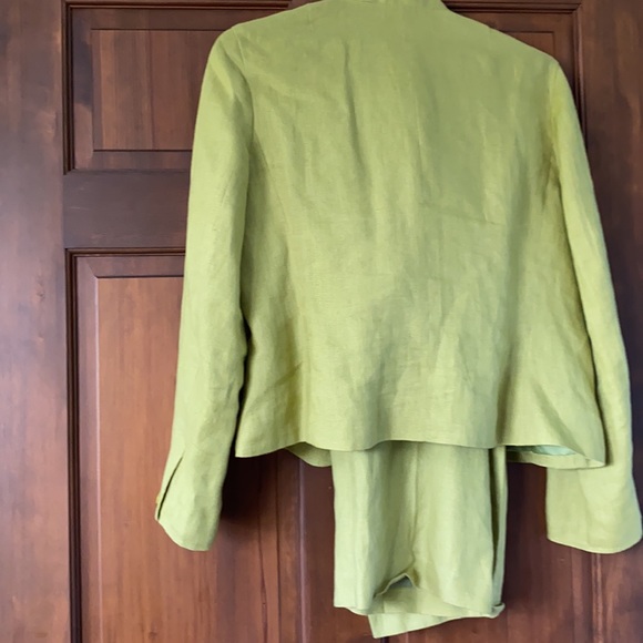 Talbots Other Linen Lime Green Pant Suit Poshmark